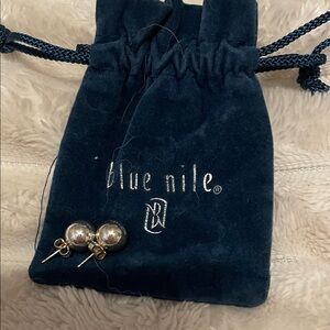 Blue Nile Silver Stud Earrings